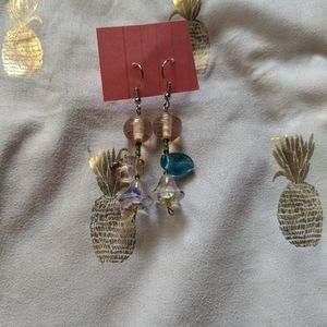 3/$15 Flower earrings handmade